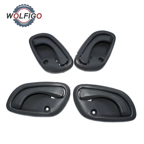 Wolfigo Set Of Pcs Front Rear Left Right Inside Interior Door Handle