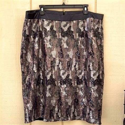 Lane Bryant Skirts Nwt Lane Bryant Sequin Skirt Poshmark