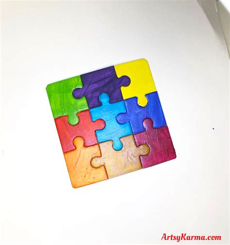 Transform Wood Jigsaw Puzzle into Painted Masterpiece