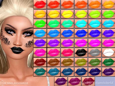 The Sims Resource Makeup Set N Rave Solids Lipstick