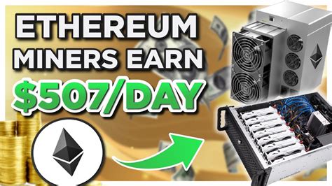 Ethereum Miners Are EARNING UP TO 507 PER DAY With Each Mining Rig