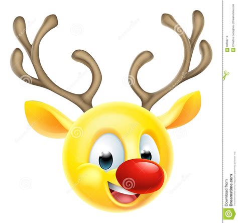 Christmas Reindeer Emoticon Emoji Christmas Emoticons Emoji