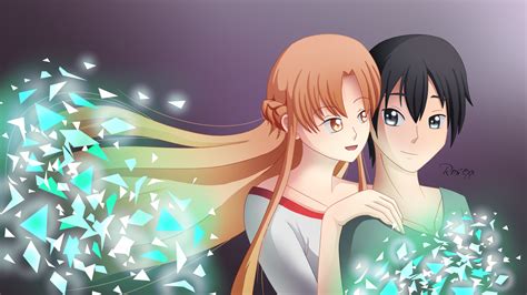 Sword Art Online-Asuna and Kirito by Rose25xx on Newgrounds