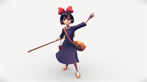 Kikis Delivery Service Kiki Modelanimation Rig 3d Model By