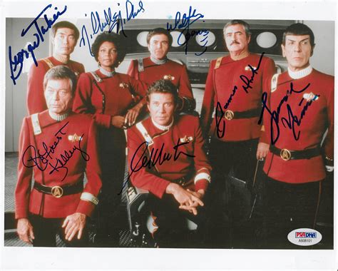 Lot Detail Star Trek Original Cast Signed 8 X 10 Color Photo 7