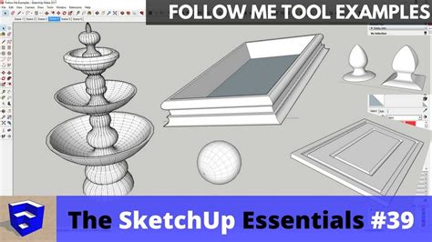 Follow Me Tool Examples In SketchUp The SketchUp Essentials 39 YouTube