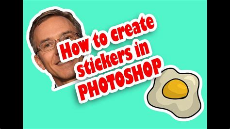 How To Design Stickers In Photoshop Tutorial Youtube