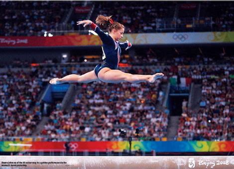 Shawn Johnson Olympic Beam Routine The Best Picture Of Beam