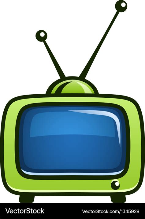 Vintage Tv Set Clipart Royalty Free Vector Image