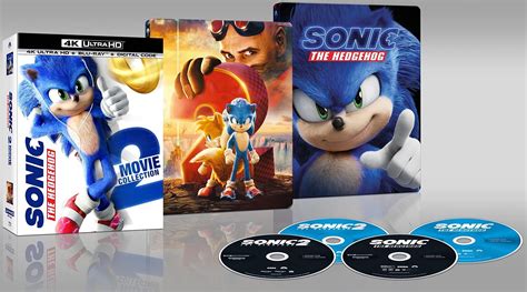 Sonic The Hedgehog Movie Collection Uhd K Blu Ray Steelbook F Lmico