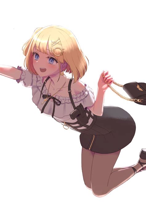 Wallpaper Anime Girls Digital Art Artwork Looking At Viewer Ecchi D Petite Blonde
