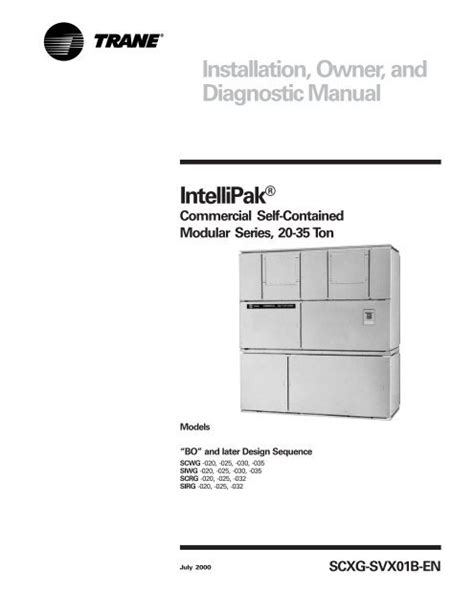 Trane Intellipak Wiring Diagrams Wiring Diagram