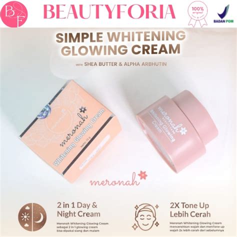 Jual MERONAH WHITENING GLOWING CREAM 15g Shopee Indonesia