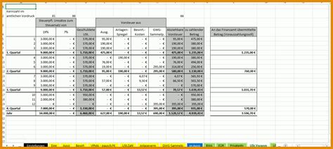 Staffelung Excel Vorlage Einnahmenüberschussrechnung EÜr 2015 874440