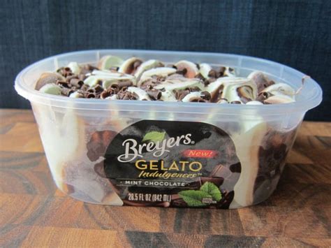 Frozen Friday Breyers Mint Chocolate Gelato Indulgences Brand Eating