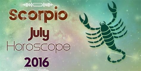 Free July Monthly Horoscope For Scorpio