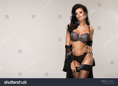 Sexy Attractive Brunette Woman Posing Fashionable Stock Photo Shutterstock