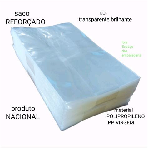 PROMOÇÃO kit 100un saco cristal transparente pp bopp saquinho plástico