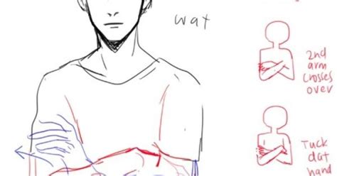 Anime Arms Crossed Drawing - Arms Reference Body Crossed Pose ...