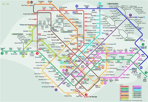 Latest Smrt Map In Singapore System Map Singapore Map Mrt System Map