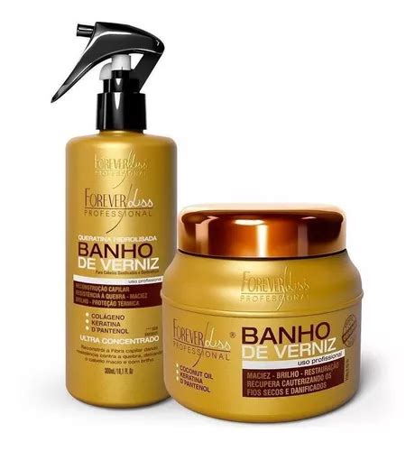 Forever Liss Banho De Verniz Máscara 250g Queratina 300ml