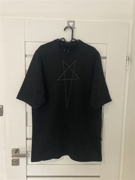 Rick Owens Rick Owens Drkshdw Pentagram t shirt heavy | Grailed