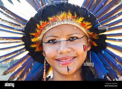 Native Brazilian Woman Indigenous Tribe Hi Res Stock Photography And