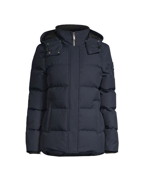 Moose Knuckles Cloud 3q Jacket In Blue Lyst