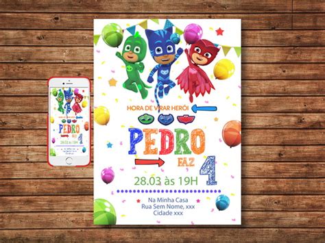 Arquivo Digital Para Canecas Pj Masks Produtos Elo7