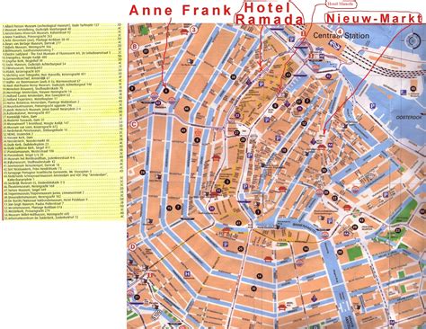 Map of Amsterdam, The Netherlands