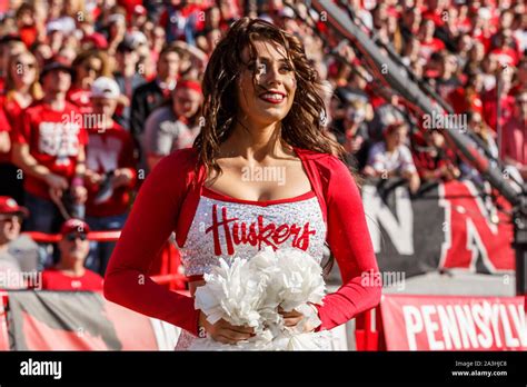 Lincoln NE U S 05th Oct 2019 Nebraska Cornhusker Dance Team Member