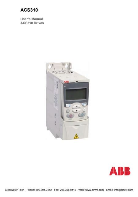 Abb acs310-users-guide | PDF