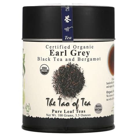 The Tao Of Tea Certified Organic Black Tea And Bergamot Earl Grey 35 Oz 100 G