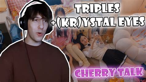 A Guy Reacts To Triples Kr Ystal Eyes Cherry Talk Mv Youtube