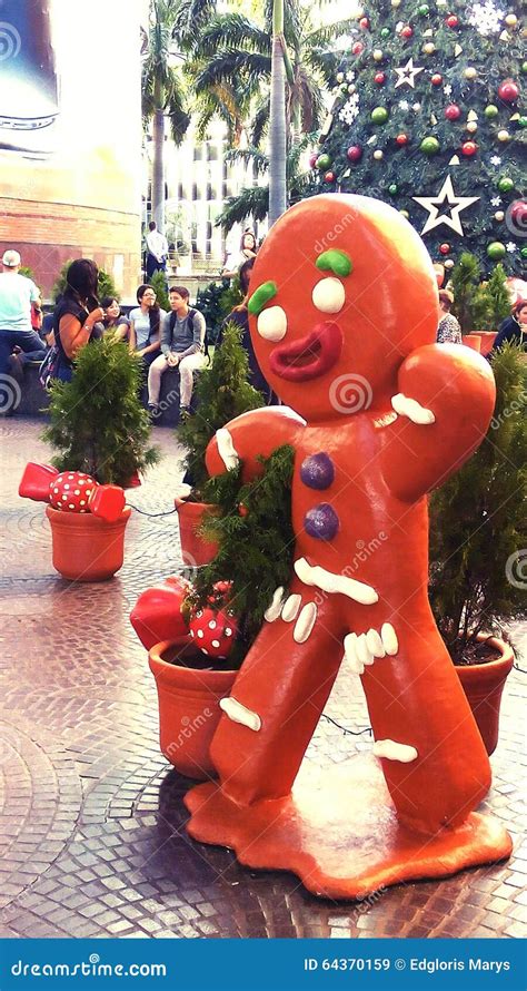 Christmas Decorations in a Commercial Mall Editorial Stock Image ...