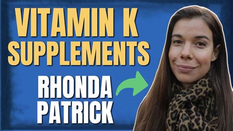 Dr Rhonda Patricks Vitamin K Supplement Regimen The Joe Rogan