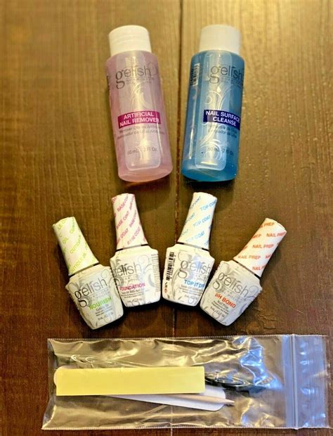 Gelish Mini Complete Basix Gel Nail Polish Prep Essentials Starter Kit