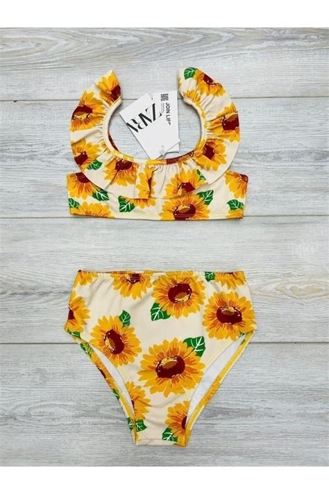 RAPAPA Kız Çocuk Fırfırlı İkili Bikini Takım 1602 Fiyatı Yorumları