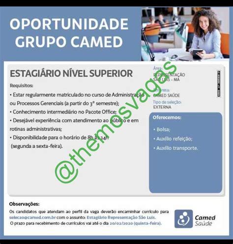 Estágio Superior 01 Vagas São Luís Ma Themos Vagas Empregos