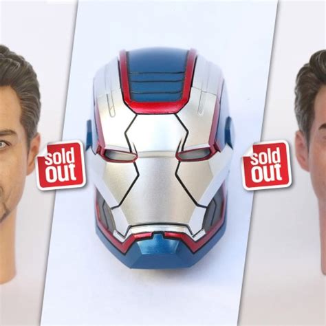 Jual Special 1 SET 3 IronMan HeadSculpt HS 1 6 Figures Hot Toys Kitbash Kota Surabaya