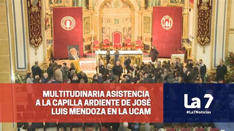 Multitudinaria asistencia a la capilla ardiente de José Luis Mendoza en