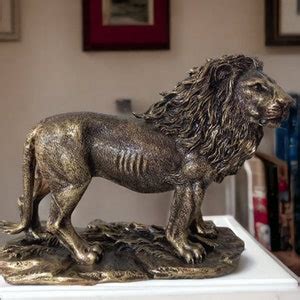 Very Realistic Lion Sculpture Lion King Sculpture 14 Inch - Etsy