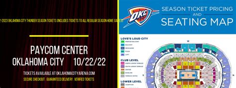 Okc Thunder Arena Seating Chart | Elcho Table