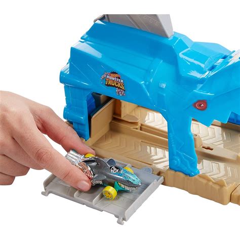Mattel Hot Wheels Monster Trucks Pit And Launch Shark Wreak Play Set GKY01 GKY03 Toys Shop Gr