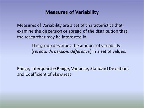 Ppt Numerical Measures Of Variability Powerpoint Presentation Free Download Id1956844