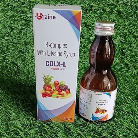 Mixed Berry Uraine B Complex L Lysine Syrup 200 Ml At 40 Bottle In