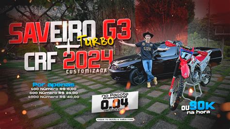 Saveiro G3 Turbo aro 18 legalizada Crf 2024 customizada Neném da