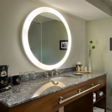 Trinity LED Lighted Round Mirror, Light Ring and Wall Glow | Зеркальный ...