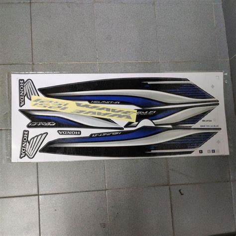 Stiker Sticker Body Stripe Cover Set 4 Honda Wave125i Wave 125i W125i