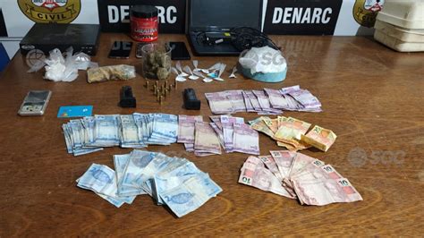 Denarc Fecha Boca De Fumo E Prende Casal Drogas E Arma Na Capital